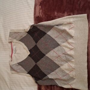 Gh Bass Argyle Sweater vest gray + pink